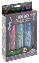 Jumbo Chalk Set - 3 holders - 3 chalks