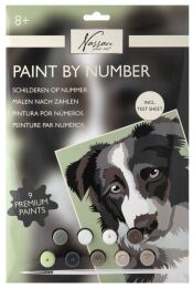 Malowanie po numerach na kartonie 33,5 x 23,8 cm - Pies