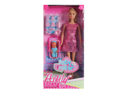30 CM ANLILY DOLL. WITH CHILD