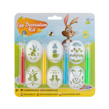 Easter Egg Decoration Kit 6 pcs + 4 markers