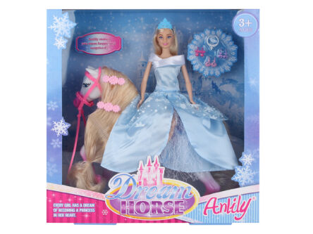 29cm Princess Doll with Horse 
