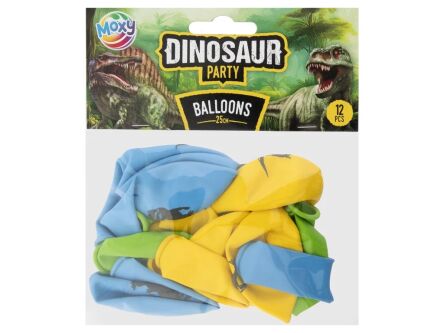 Balony z dino-  25 cm, 12 szt.