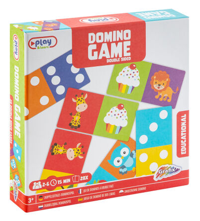 DOUBLE-SIDED DOMINOES GAME, 28 CARDS