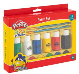 Paint Set, 13 pcs Play-Doh: 6 x30 ml acrylic paint