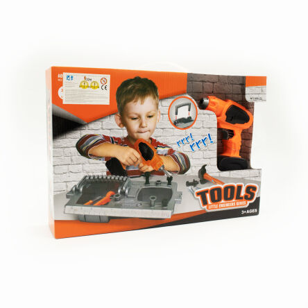 TOOL KIT WITH LEFT / RIGHT BATTERY DRILL