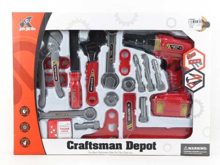 TOOL SET WITH BATTERY DRIVER 43 X31 X 6.5