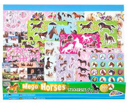 Mega Sticker Set Horse, 500 pcs - 40x32 cm
