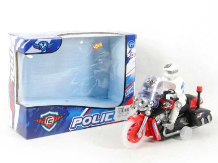 POLICE POLICYCLE 20 CM. WITH LIGHT AND SOUND