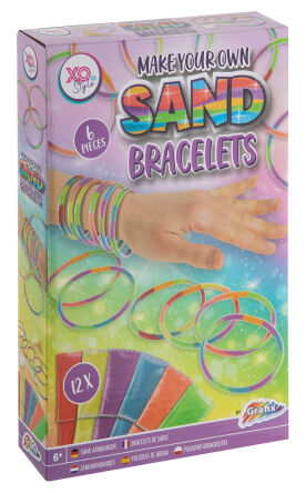 MYO Sand Bracelets 6 pcs - 12 colours sand