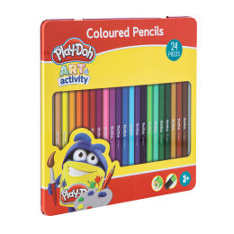 24 kolorowe kredki ołówkowe w puszce Play-Doh