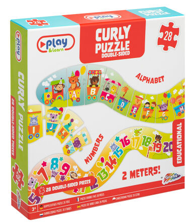 DOUBLE-SIDED CURLY PUZZLE -2 METERS -28 PIECES.