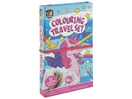 Colouring Set, 2 ass. – 2 books +12 col.pencils