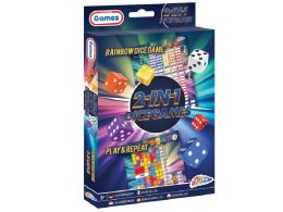 Gry w kości 2 w 1 - Rainbow Dice & Play and Repeat