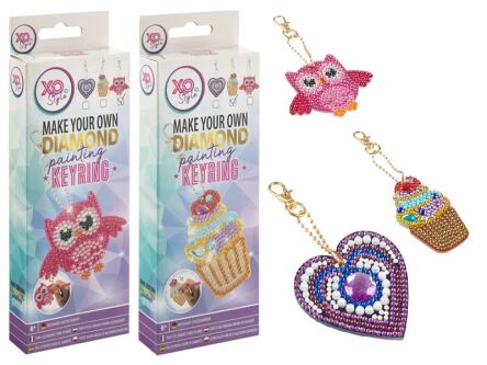 MYO DIAMOND PAINTING KEY RING, 3 DESIGNS