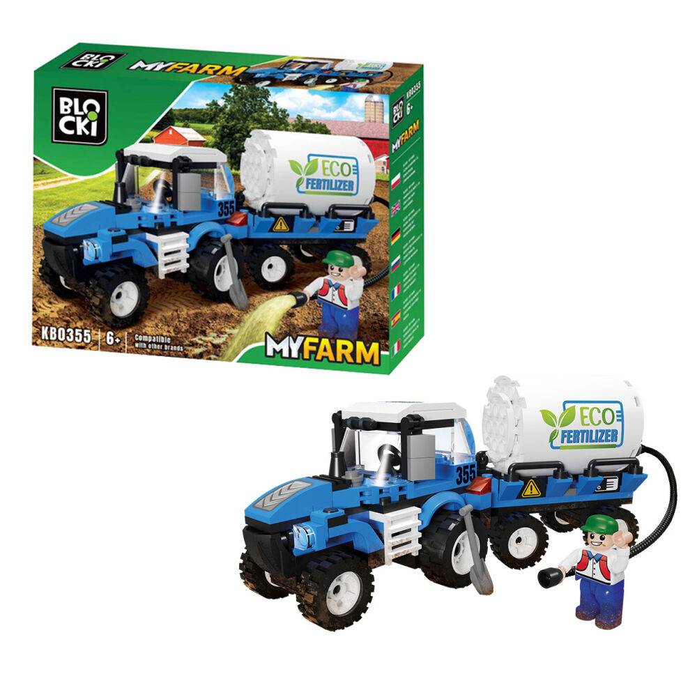 BLOCKI MyFarm Tractor with fertilizer tank