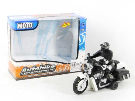 MOTORCYCLE 15 CM. WITH LIGHT AND SOUND