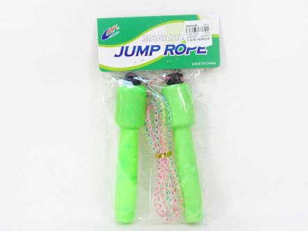 JUMPING ROPE WITH COUNTER HARD REFLECTIVE HANDLE