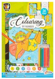 Colour By Number Book A4, 24 designs