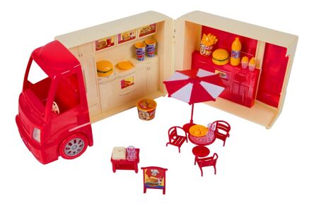 CAMPER FAST FOOD FOR 30 CM DOLLS. WITH LIGHT AND 