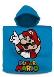 Poncho 120 x 60 cm Super Mario 100% bawełna 300 g/m2